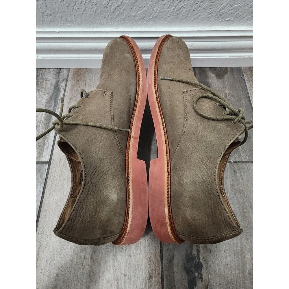 Polo Ralph Lauren Shoes Torrington Green Suede Leather Upper 10D